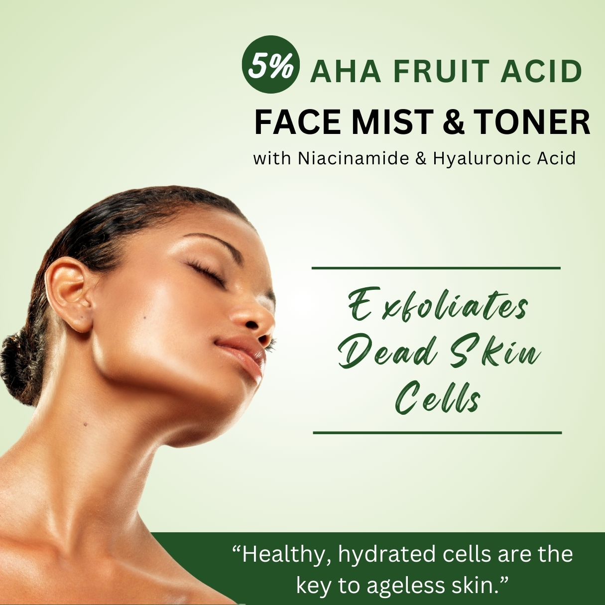 5% AHA Fruit Acid Face Mist & Toner | 100ml - Image 2