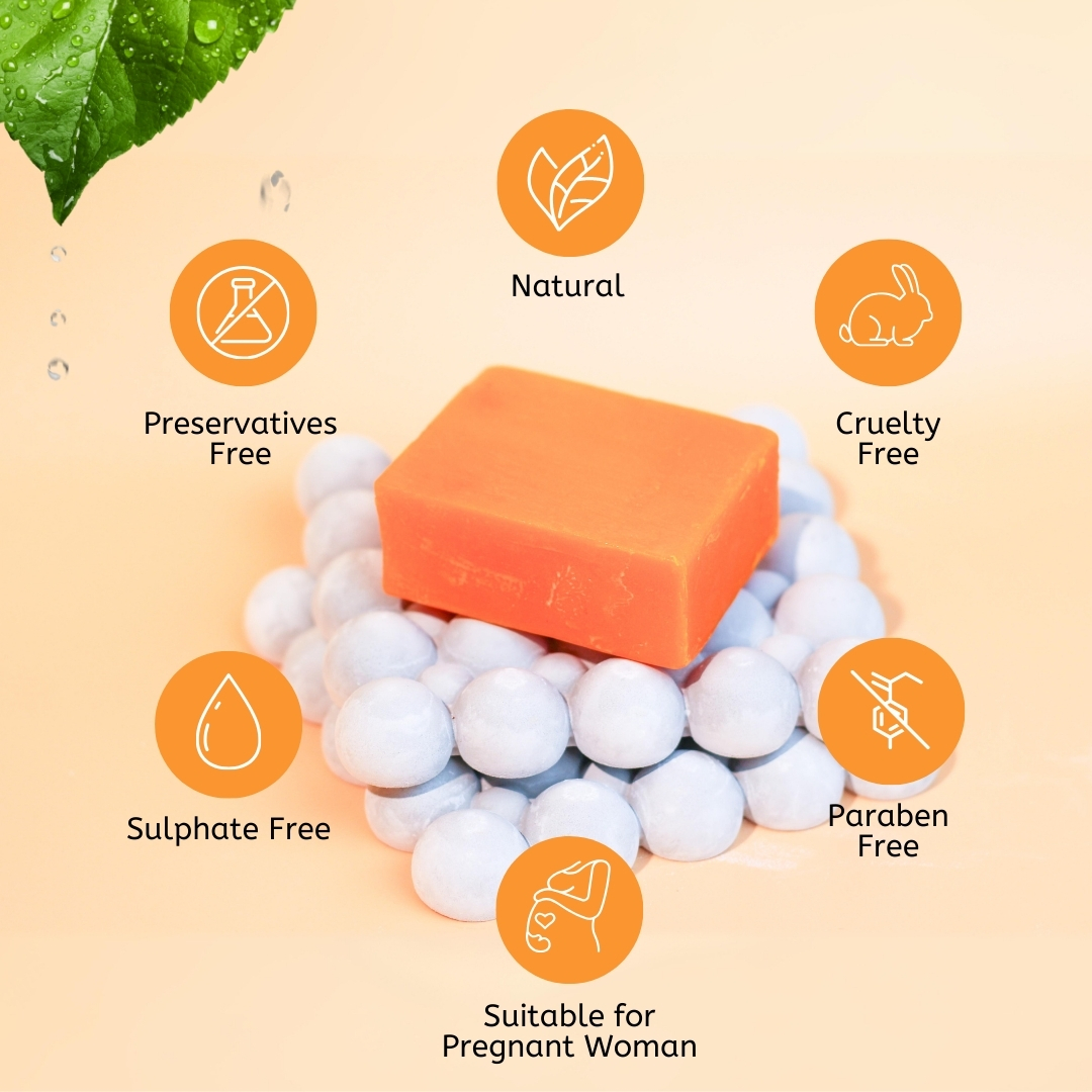 Papaya Handmade Glycerine Soap - Pack of 4 - Image 2