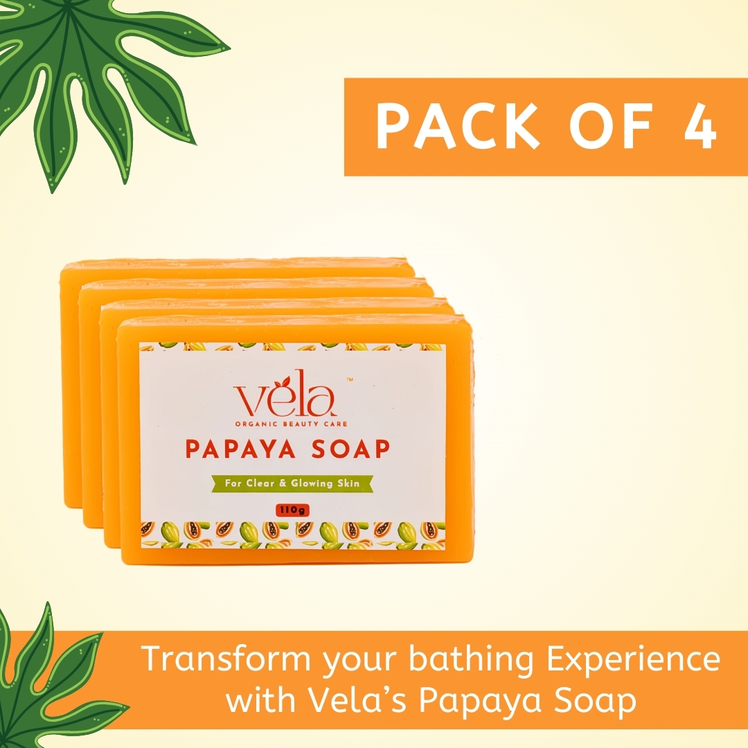 Papaya Handmade Glycerine Soap - Pack of 4 - Image 5