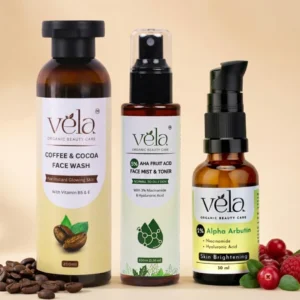 coffee face wash aha toner alpha arbutin serum