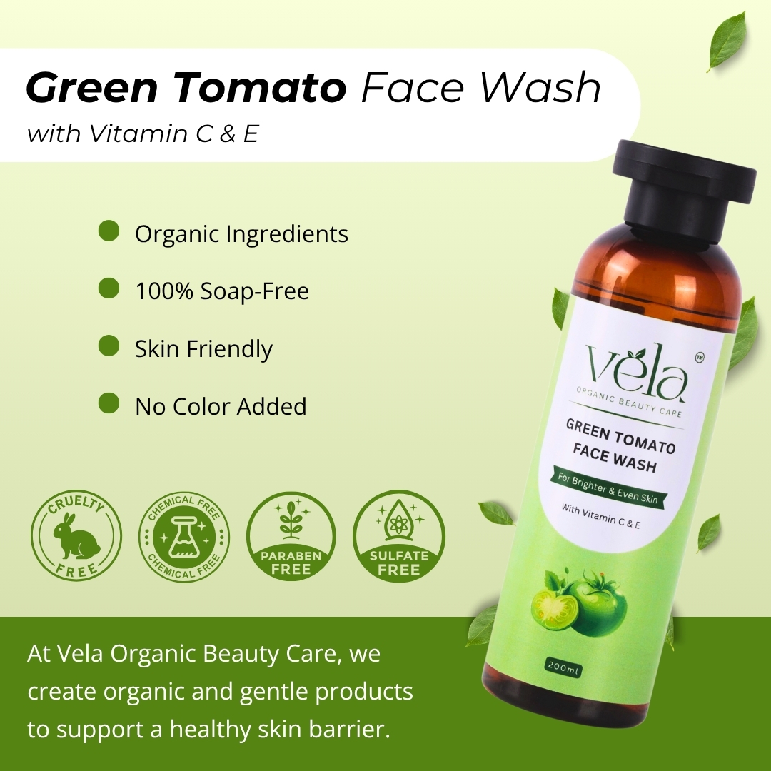 Green Tomato Face Wash with Vitamin C & E - Image 2